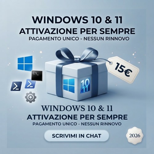 Attivazione windows - 10, 11